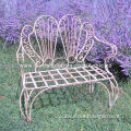 Bench, material wrought iron, aluminum, cast iron, wood, color according to sample col